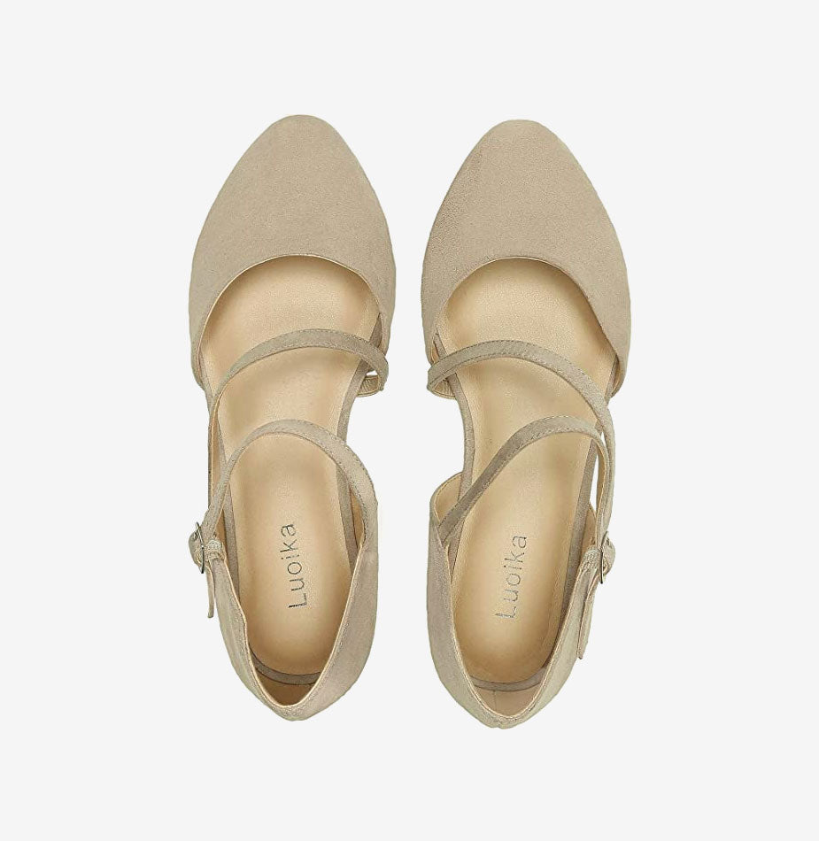 Double Straps Pointy Toe